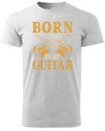 Koszulka Muzyczne serce „Born to play guitar” – Unisex