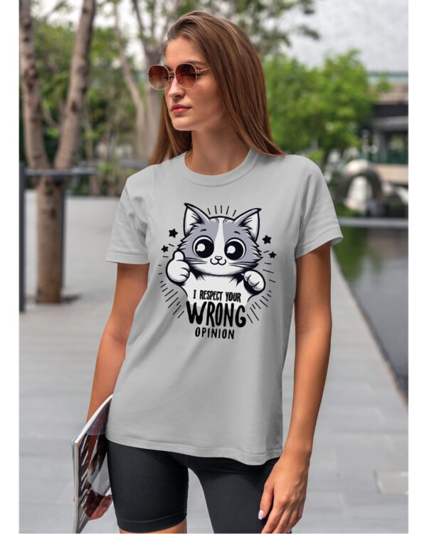 Koszulka Wrong Opinion <br>Szanuję twoją błędną opinię - Unisex, dla niej