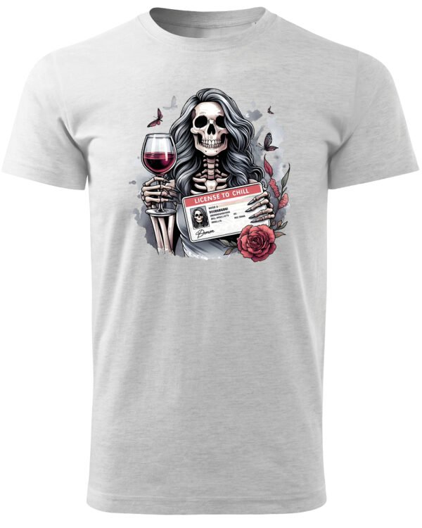 Koszulka License to Chill <br>Wino i relaks - Unisex, dla niego