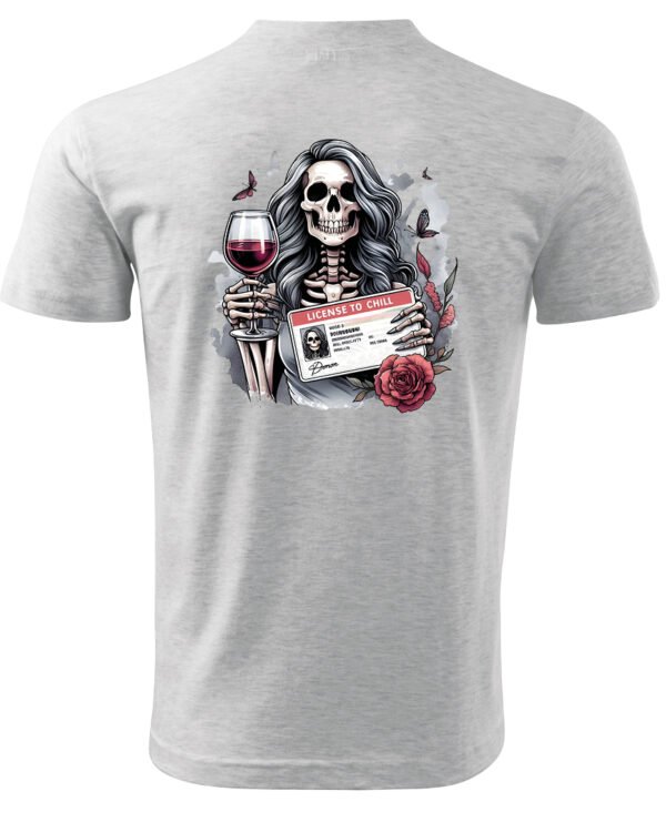 Koszulka License to Chill <br>Wino i relaks - Unisex, dla niego