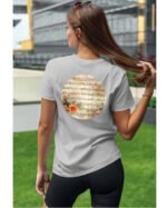 Koszulka Muzyczna harmonia <br>Nuty i kwiaty - Unisex, dla niej