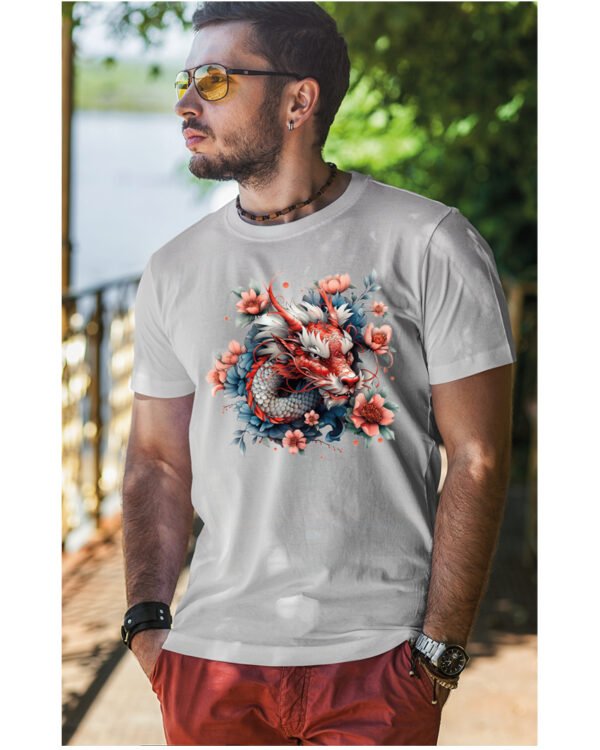 Koszulka Mistyczny Smok <br>Orientalna harmonia - Unisex, dla niego