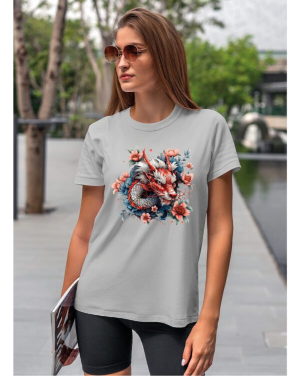 Koszulka Mistyczny Smok <br>Orientalna harmonia - Unisex, dla niej