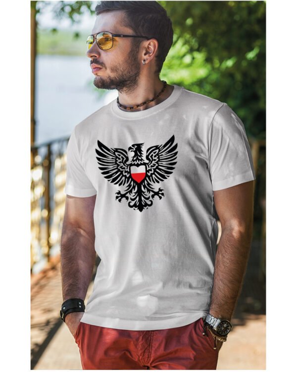 Patriotyczna Koszulka Unisex "Polski Orzeł" – symbol siły i wolności - Wybierz Kolor!