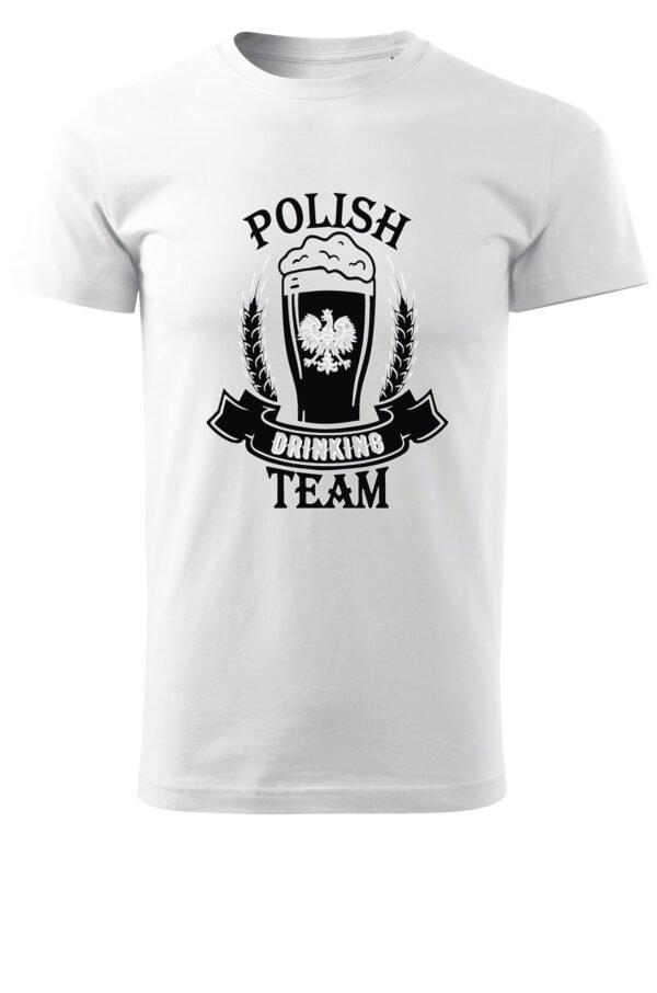 Patriotyczna Koszulka Unisex "Polish Drinking Team" – Wybierz Kolor!