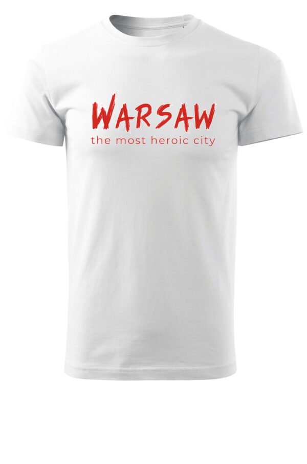 Patriotyczna Koszulka Unisex "Warszawa - bohaterskie miasto" – Wybierz Kolor!