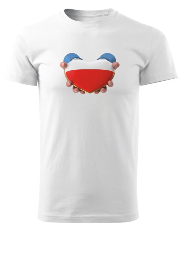 Patriotyczna Koszulka Unisex "Polska w sercu" – Wybierz Kolor!