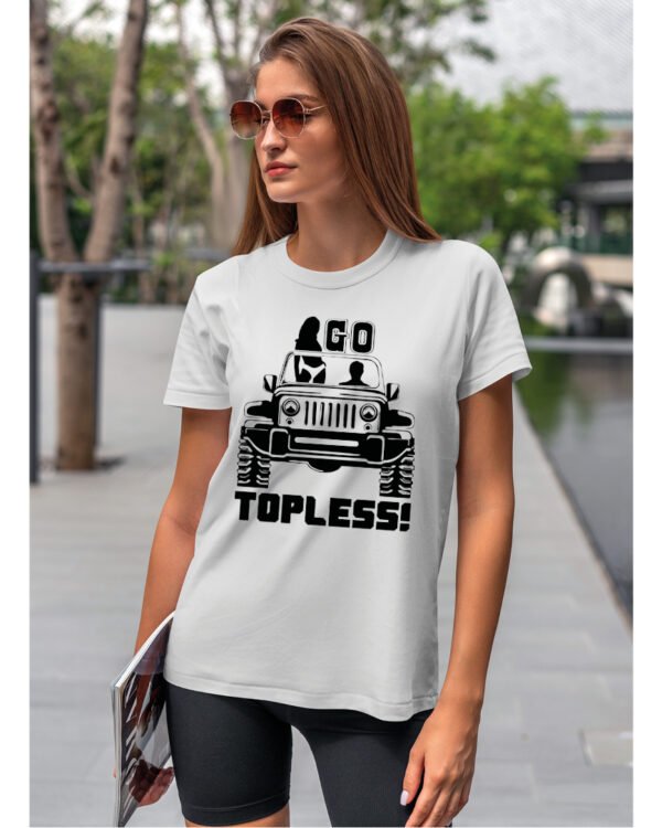 Koszulka Wolność bez ograniczeń, „Go Topless!” – Unisex