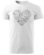 Koszulka Matematyczne serce, dla miłośników liczb – edycja Midnight, Unisex