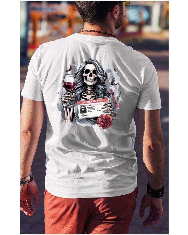 Koszulka License to Chill <br>Wino i relaks - Unisex, dla niego