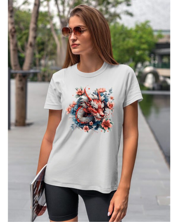 Koszulka Mistyczny Smok <br>Orientalna harmonia - Unisex, dla niej