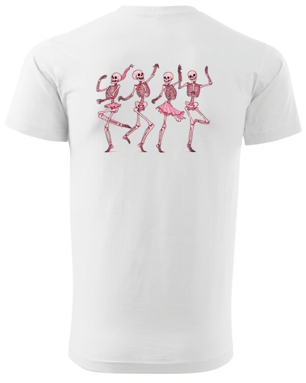 Halloweenowa Koszulka Unisex "Dancing Skeletons" – Wybierz Kolor!