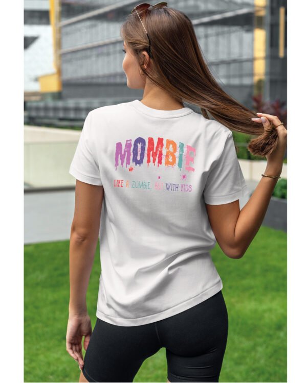 Halloweenowa Koszulka Unisex "Mombie" – Wybierz Kolor!
