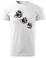 Halloweenowa Koszulka Unisex "Skull Trio" – Wybierz Kolor!