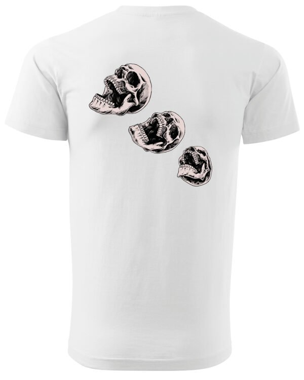 Halloweenowa Koszulka Unisex "Skull Trio" – Wybierz Kolor!