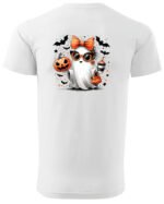 Halloweenowa Koszulka Unisex "Stylowy Duch" – Wybierz Kolor!