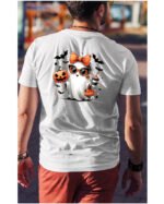 Halloweenowa Koszulka Unisex "Stylowy Duch" – Wybierz Kolor!