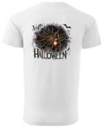 Halloweenowa Koszulka Unisex "Pajęczyna z Pająkiem" – Wybierz Kolor!