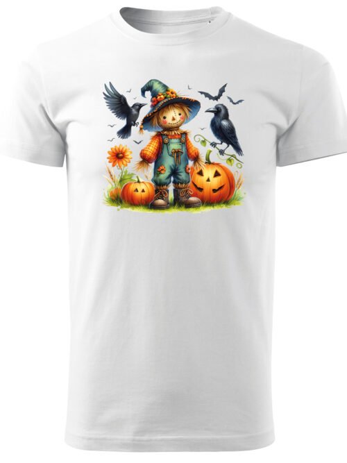 Halloweenowa Koszulka Unisex "Strach na Wróble i Dynie" – Wybierz Kolor!