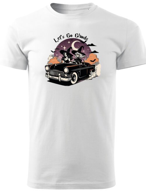 Halloweenowa Koszulka Unisex "Let's Go Ghouls" – Wybierz Kolor!