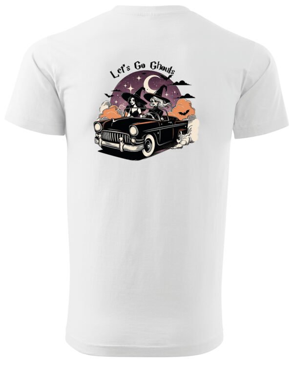 Halloweenowa Koszulka Unisex "Let's Go Ghouls" – Wybierz Kolor!