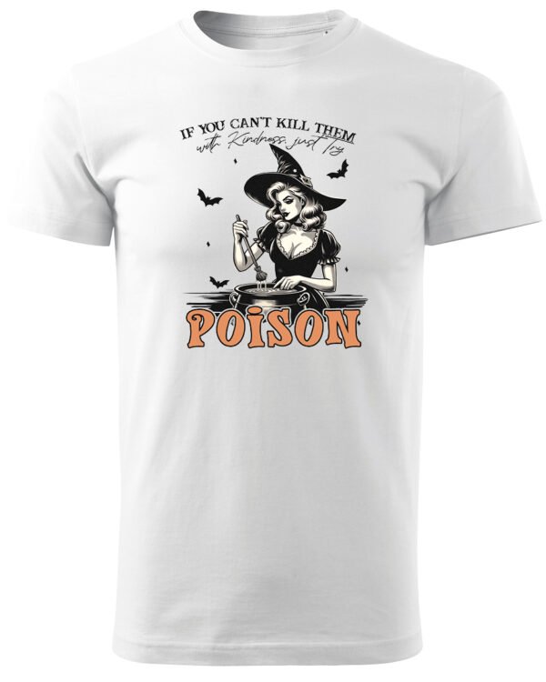 Halloweenowa Koszulka Unisex "Poison" – Wybierz Kolor!