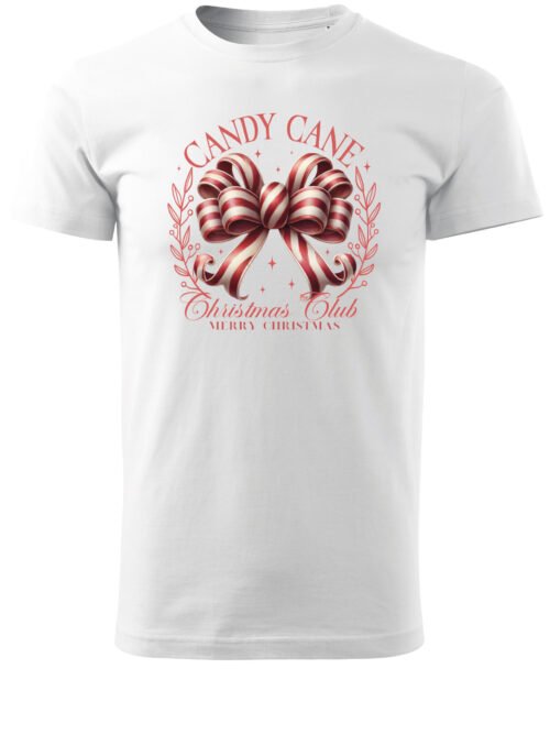 Świąteczna Koszulka “Candy Cane Christmas Club”  – Unisex