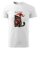 Świąteczna Koszulka “Kot - Meowy & Bright” – Unisex