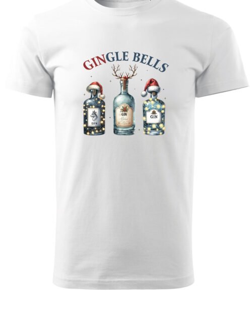 Świąteczna Koszulka “Gingle Bells – Ginowa Radość” – Unisex