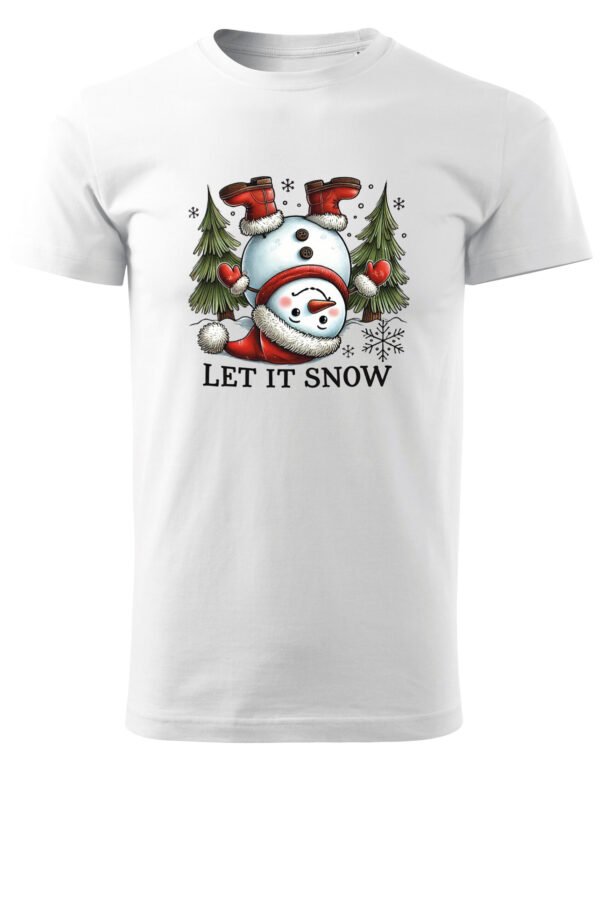 Świąteczna Koszulka “Let It Snow – Wesoły Bałwanek” – Unisex