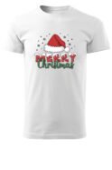 Świąteczna Koszulka “Merry Christmas – Czapka Mikołaja” – Unisex