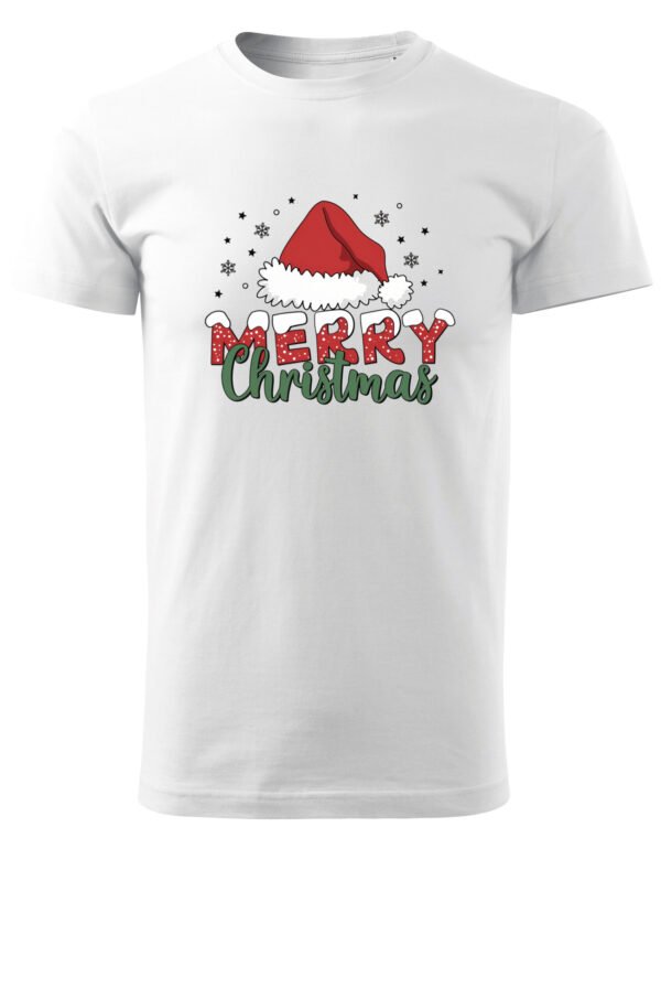 Świąteczna Koszulka “Merry Christmas – Czapka Mikołaja” – Unisex