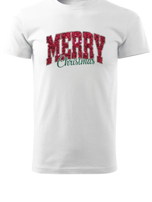 Świąteczna Koszulka “Merry Christmas – Błyszcząca Magia” – Unisex