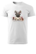 Świąteczna Koszulka “Merry Pugmas – Świąteczny Mops” – Unisex