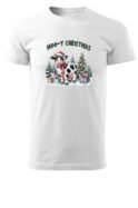 Świąteczna Koszulka “Moo-y Christmas – Świąteczna Krówka" – Unisex