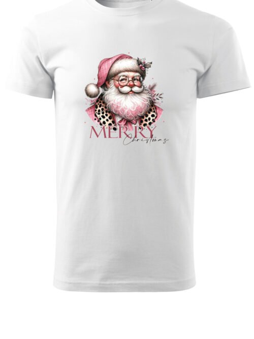 Świąteczna Koszulka “Stylowy Święty Mikołaj – Merry Christmas” – Unisex
