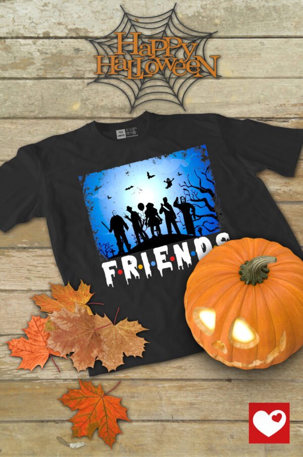 Halloweenowa Koszulka Unisex "Friends Horror Edition" – Wybierz Kolor!