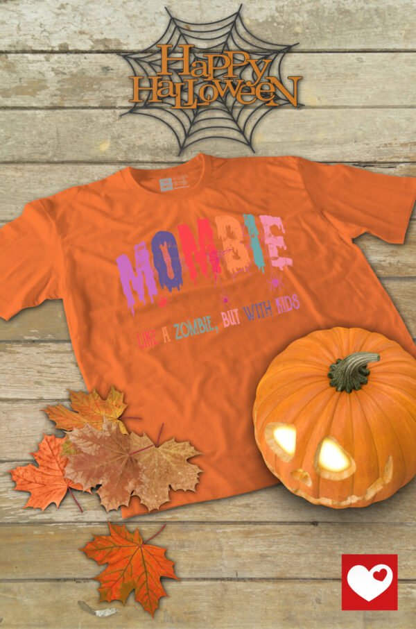 Halloweenowa Koszulka Unisex "Mombie" – Wybierz Kolor!