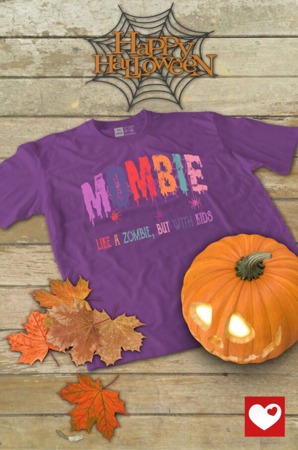 Halloweenowa Koszulka Unisex "Mombie" – Wybierz Kolor!