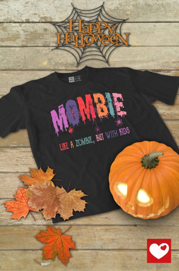Halloweenowa Koszulka Unisex "Mombie" – Wybierz Kolor!