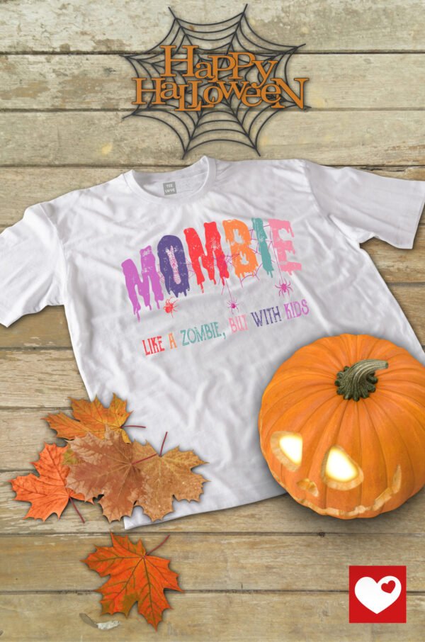 Halloweenowa Koszulka Unisex "Mombie" – Wybierz Kolor!
