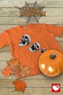 Halloweenowa Koszulka Unisex "Skull Trio" – Wybierz Kolor!