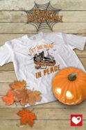 Halloweenowa Koszulka Dziecięca "Pozwól mi czytać w spokoju"  – Wybierz Kolor!