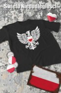Patriotyczna Koszulka Unisex "Polski Orzeł" – symbol siły i wolności - Wybierz Kolor!