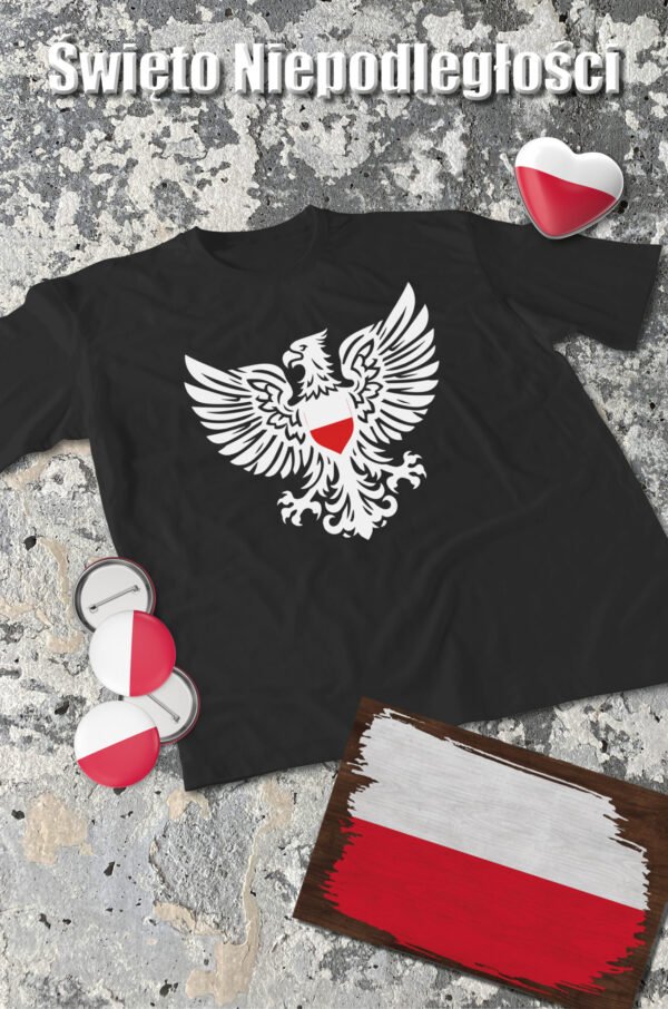 Patriotyczna Koszulka Unisex "Polski Orzeł" – symbol siły i wolności - Wybierz Kolor!