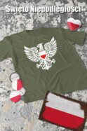 Patriotyczna Koszulka Unisex "Polski Orzeł" – symbol siły i wolności - Wybierz Kolor!