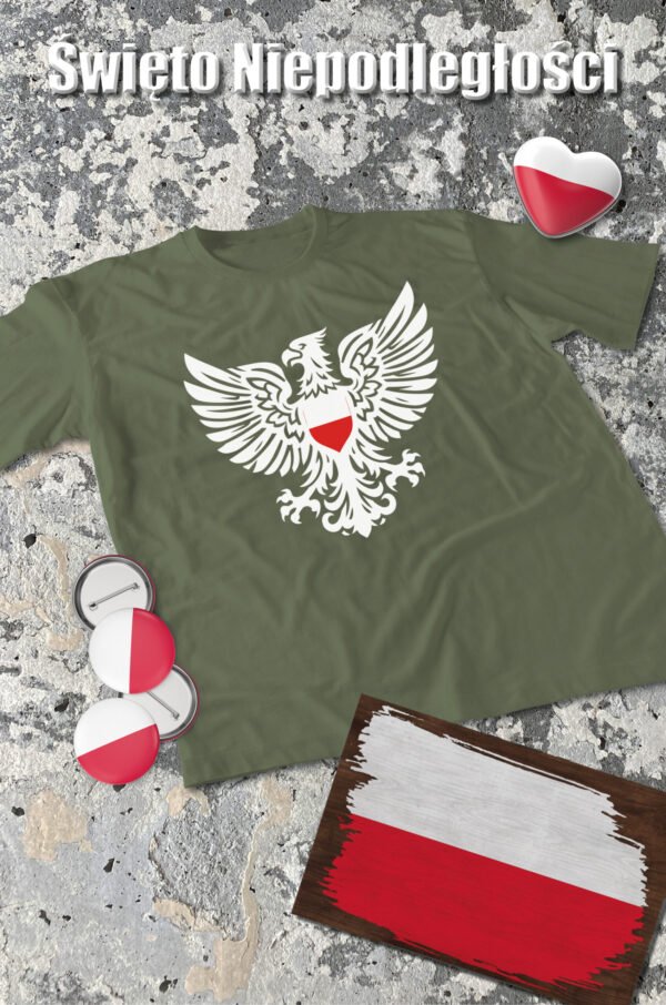 Patriotyczna Koszulka Unisex "Polski Orzeł" – symbol siły i wolności - Wybierz Kolor!