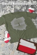 Patriotyczna Koszulka Unisex "Korzenie Polski" - siła tradycji – Wybierz Kolor!