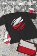 Patriotyczna Koszulka Unisex "Polska siła" – Wybierz Kolor!