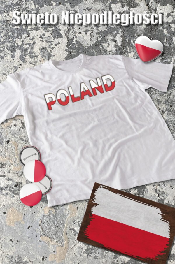 Patriotyczna Koszulka Unisex "Poland" – Wybierz Kolor!